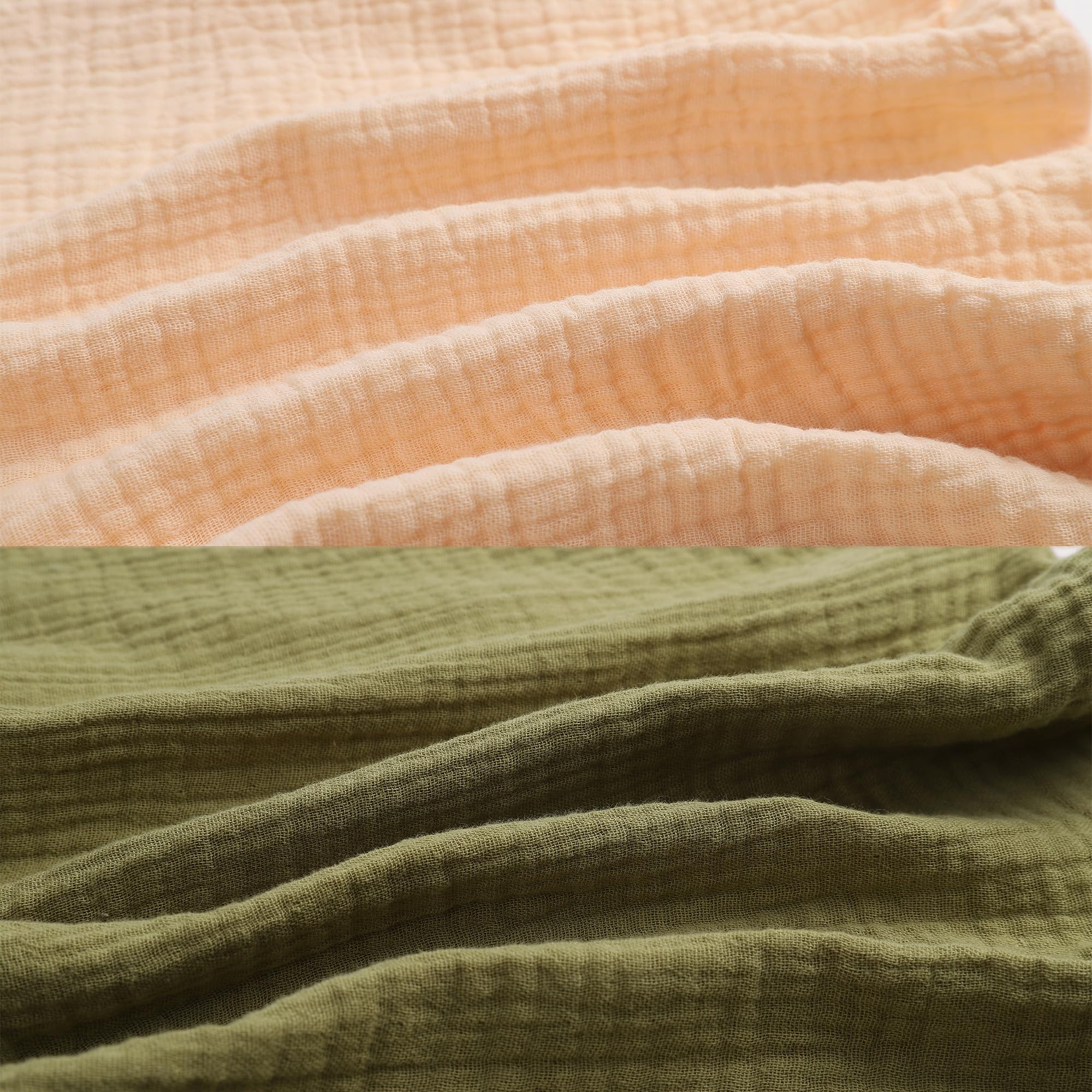 Onacosht Muslin nursing pillow cover back with concealed zipper, safe for baby and easy to use