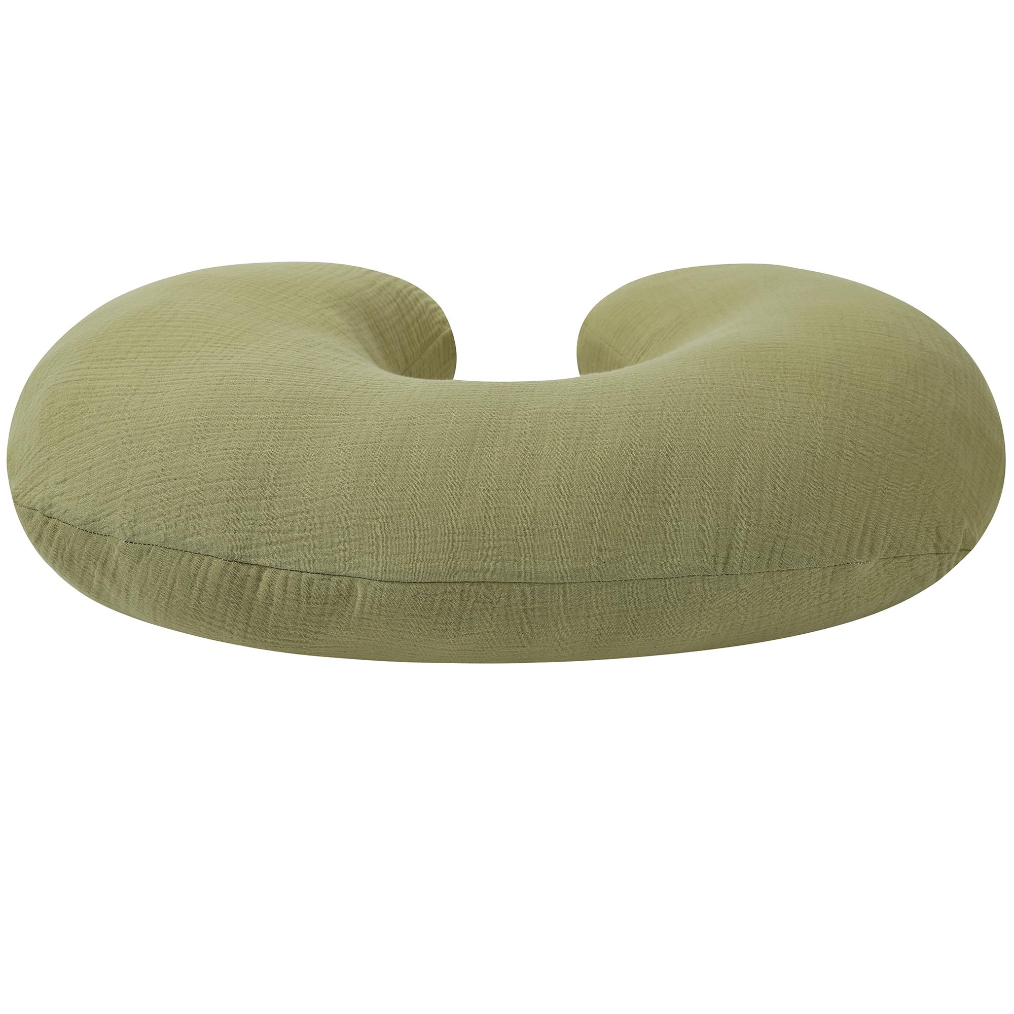 Onacosht Muslin nursing pillow cover texture demonstrating breathable cotton for delicate skin