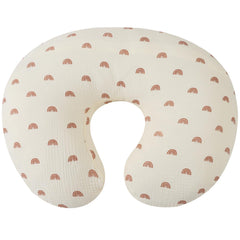 Onacosht muslin nursing pillow cover back opening for quick slip-on