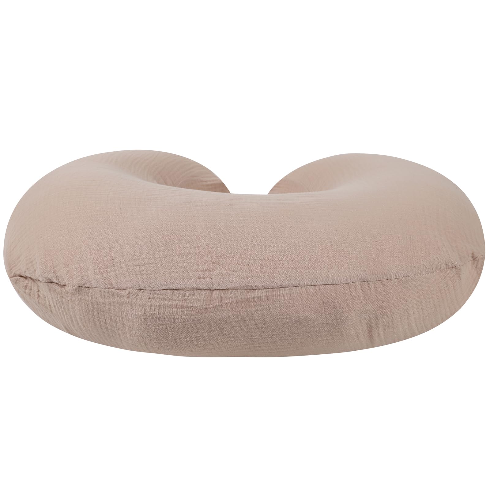 Onacosht muslin nursing pillow cover blush color option coordinates nursery