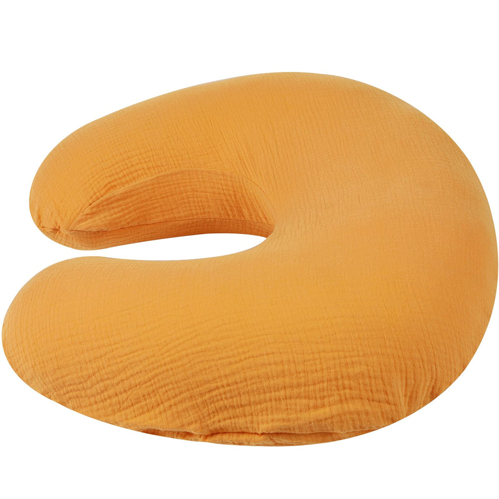 Onacosht muslin nursing pillow cover breathable cotton promotes airflow and temperature regulation.