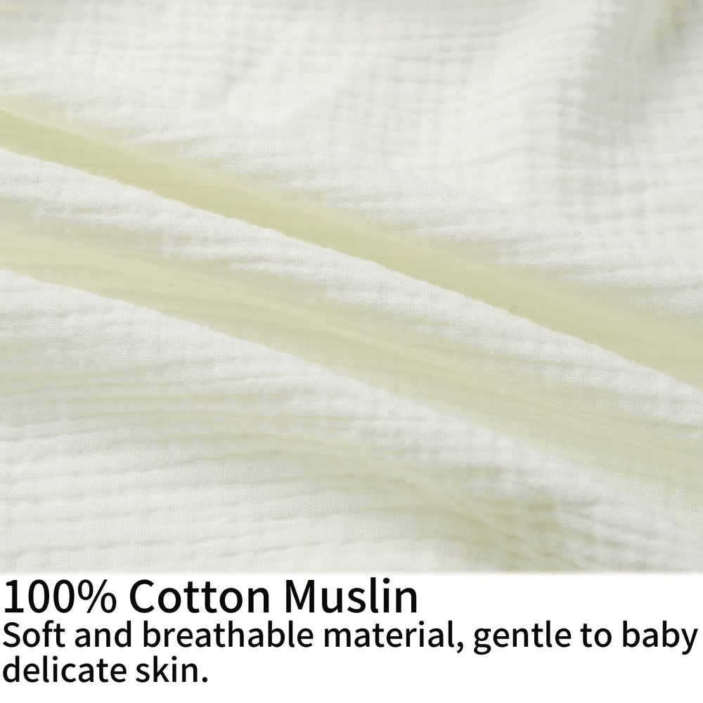 Onacosht muslin nursing pillow cover breathable open-weave fabric regulates temperature