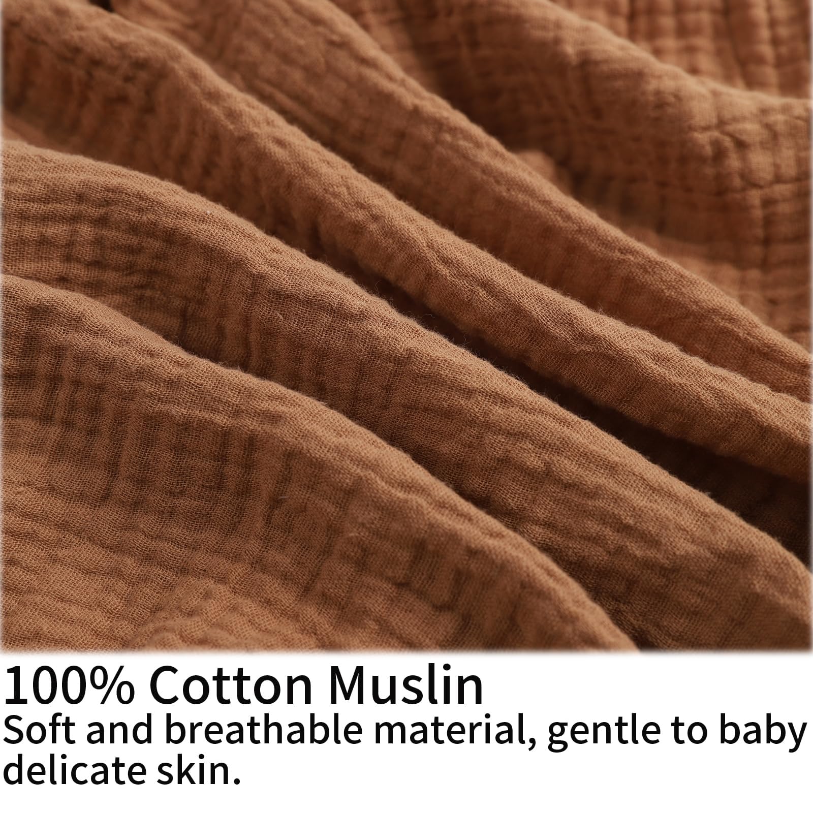 Onacosht muslin nursing pillow cover breathable weave helps regulate temperature