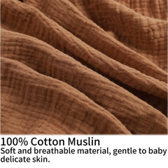Onacosht muslin nursing pillow cover breathable weave helps regulate temperature