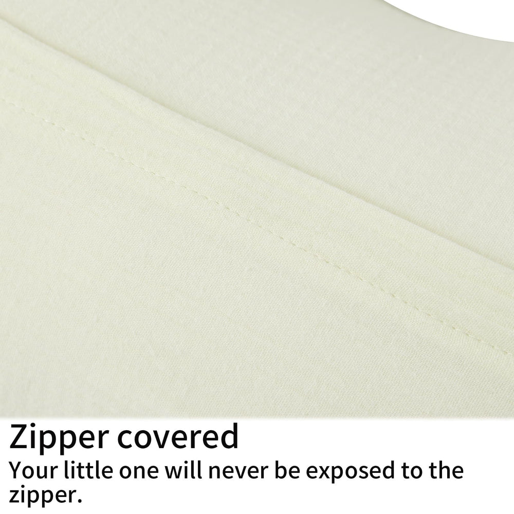 Onacosht muslin nursing pillow cover fits standard 22x17x16.2 inch pillows