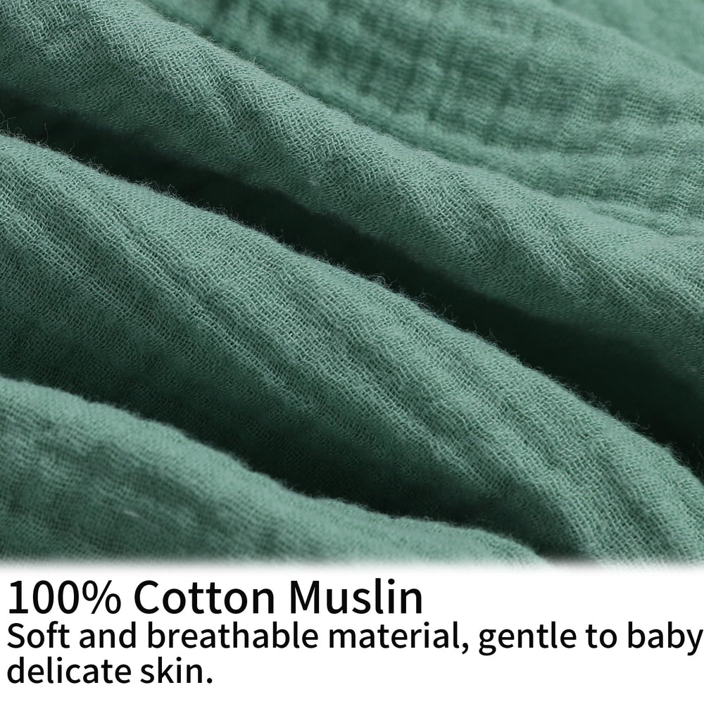 Onacosht muslin nursing pillow cover with hidden zipper for safe, easy on/off
