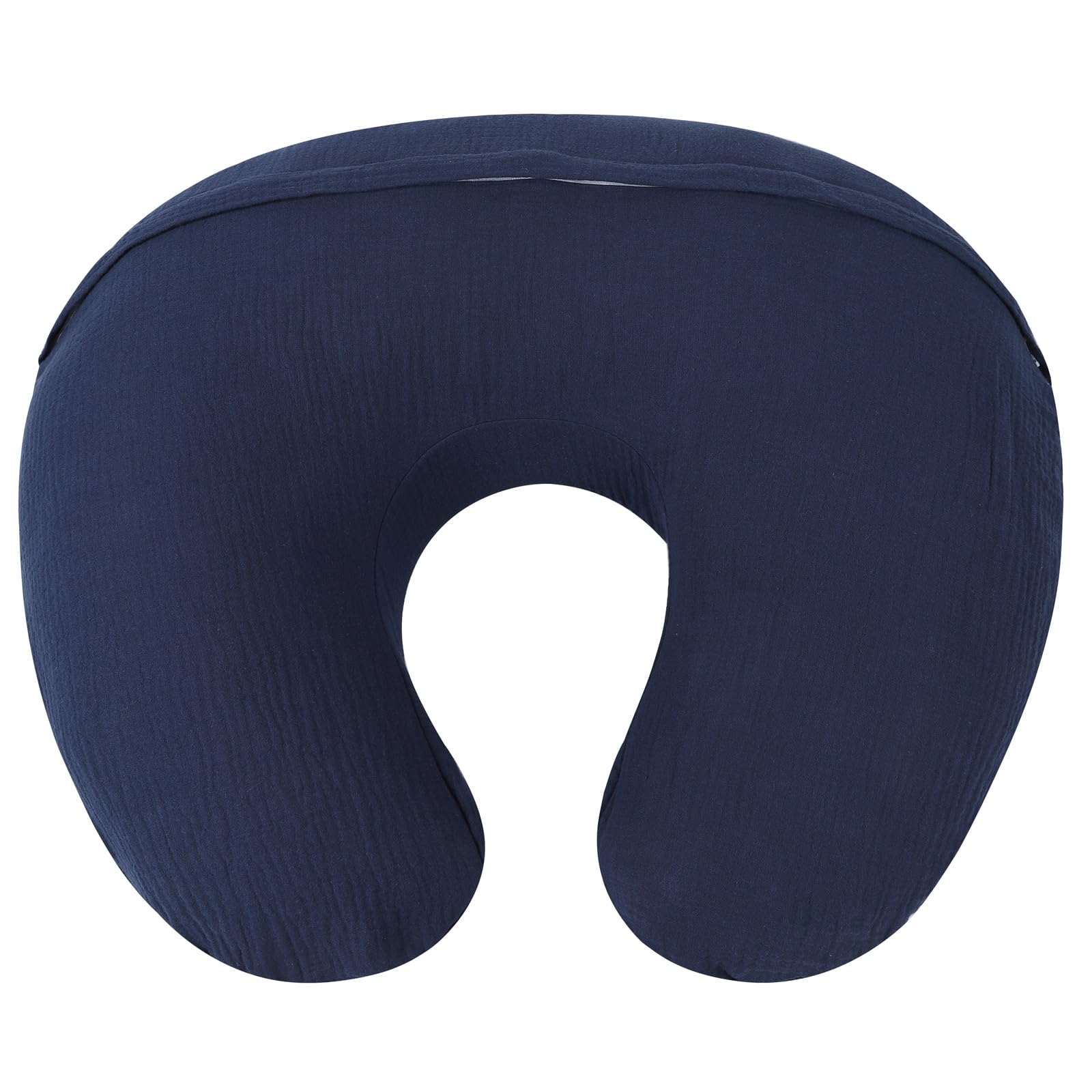 Onacosht muslin nursing pillow cover hidden zipper for safe, snug closure.