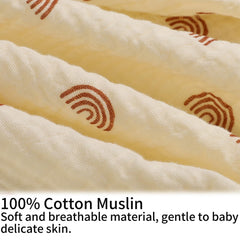 Onacosht muslin nursing pillow cover with hidden zipper keeps baby safe