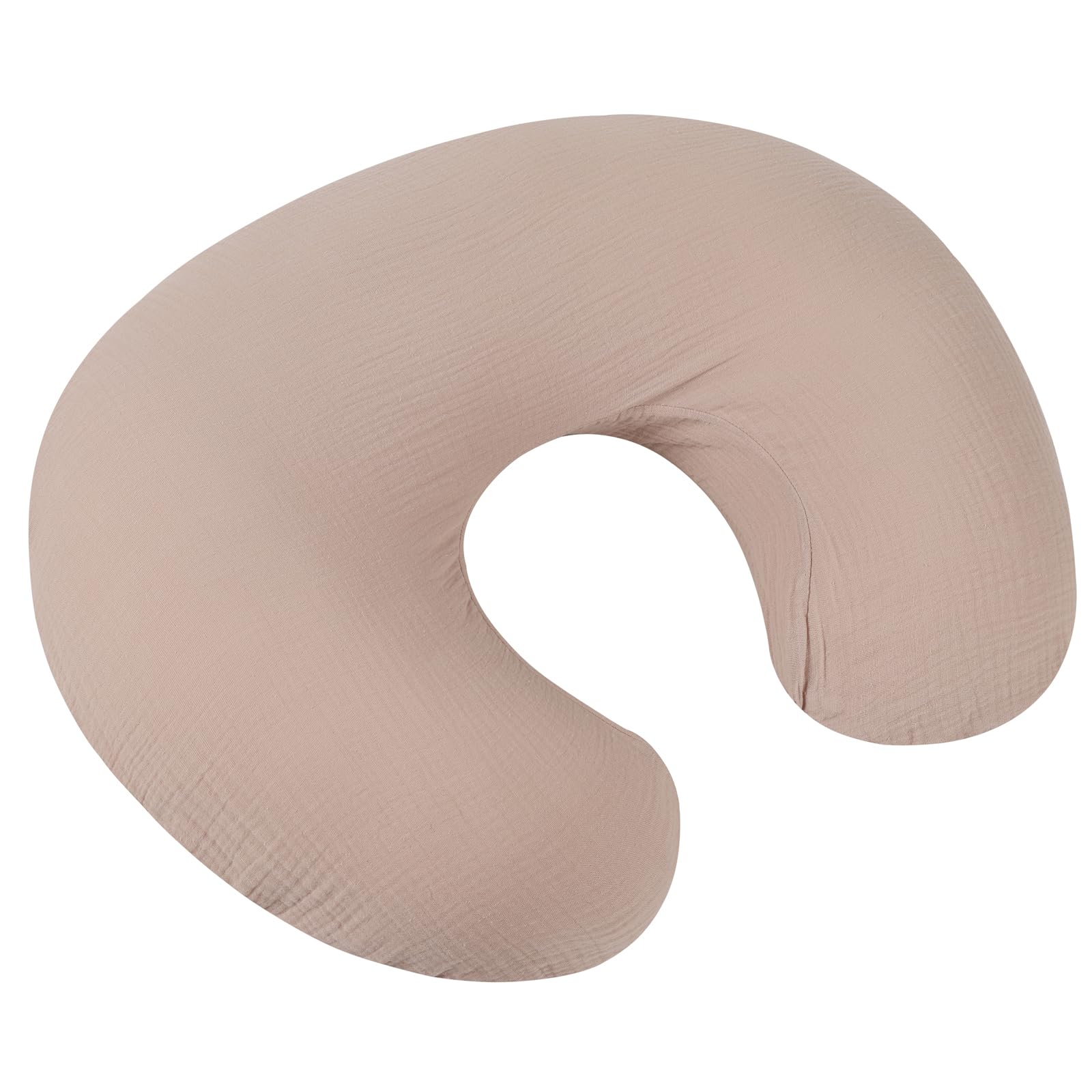 Onacosht muslin nursing pillow cover machine washable for easy care.