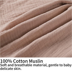 Onacosht muslin nursing pillow cover open weave breathable fabric.