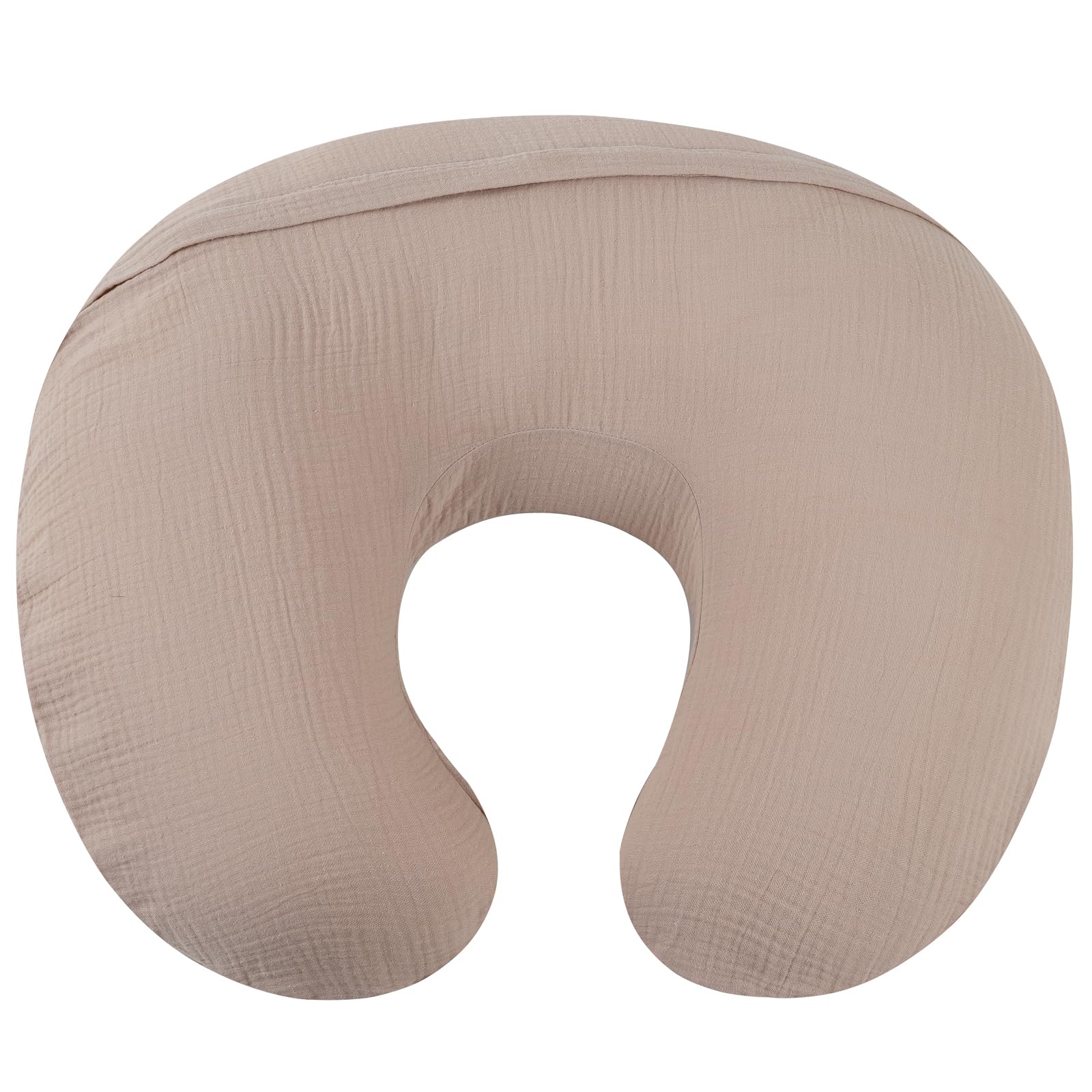 Onacosht muslin nursing pillow cover prewashed softness ideal for sensitive skin.