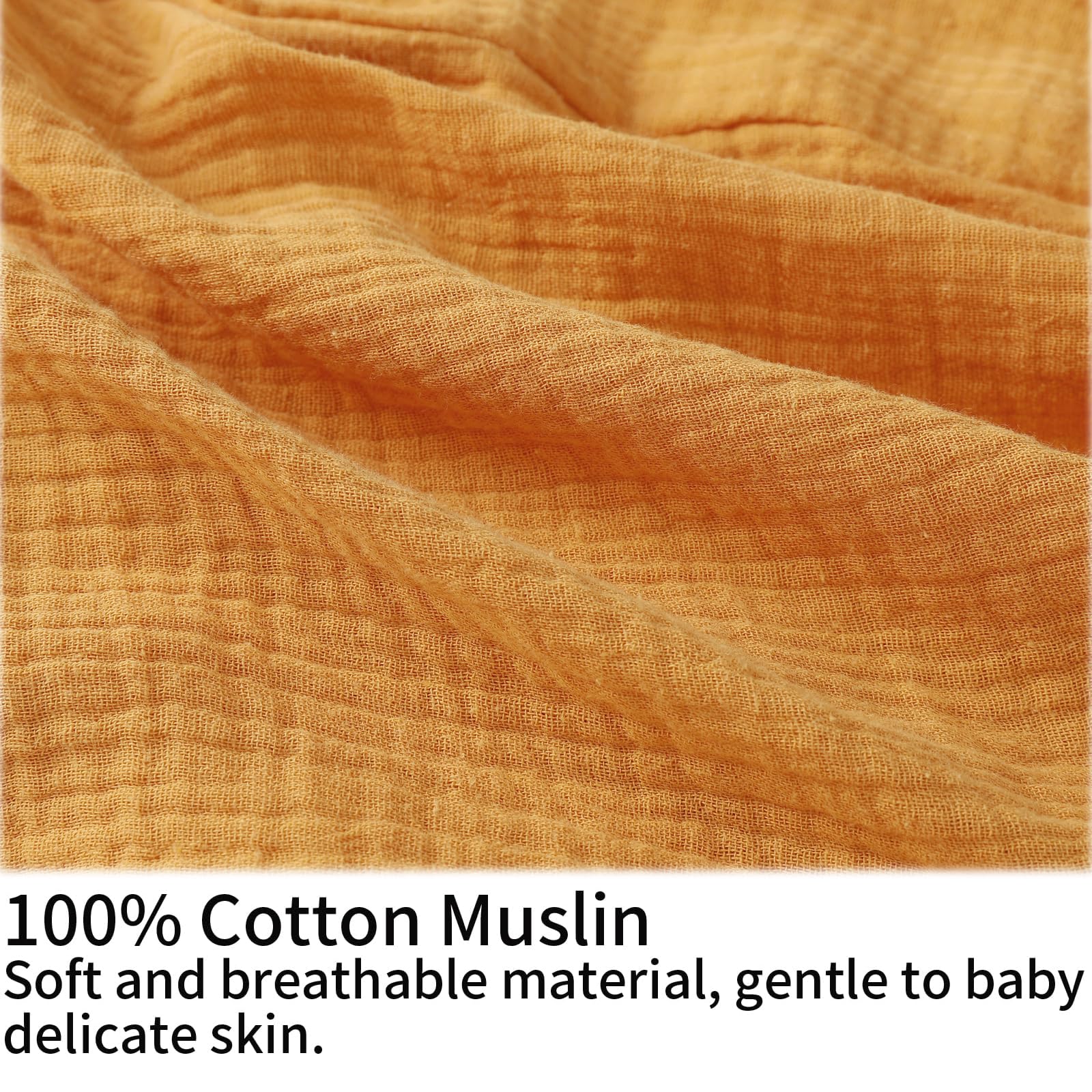 Onacosht muslin nursing pillow cover soft texture highlights premium softness for everyday feeding.
