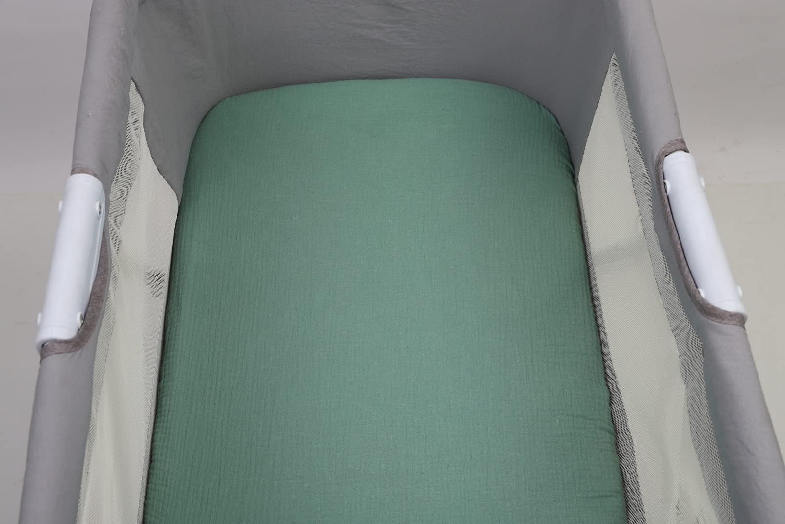 Onacosht two-pack in green and grey complements nursery decor and newborn comfort.