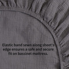 Onacosht muslin sheets open-weave texture promotes airflow and soft touch for sensitive skin.