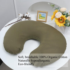 Onacosht nursing pillow cover features double jersey-knit fabric for breathable softness.