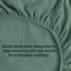 Onacosht sheets deep pockets ensure stays in place on deep bassinet mattresses.