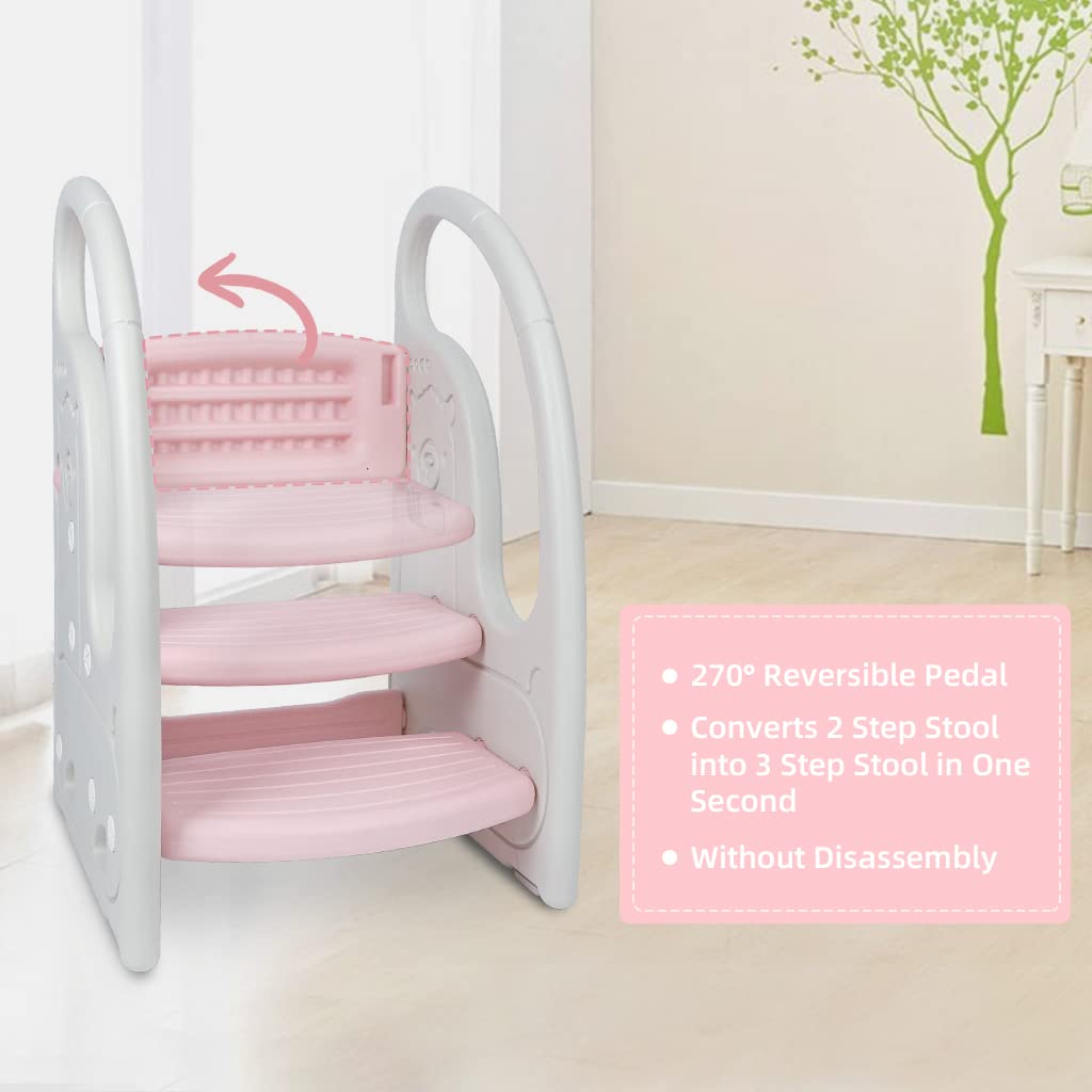 Onasti toddler helper stool supports independence and self-help moments.