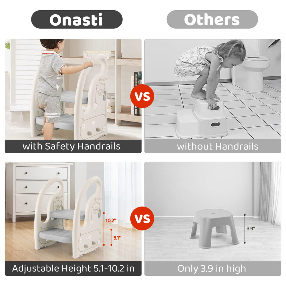 Onasti toddler step stool lightweight yet sturdy for easy movement