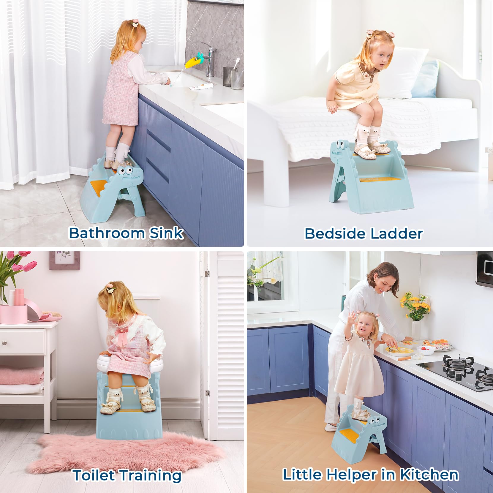 Onasti stool shows non-slip feet for improved stability
