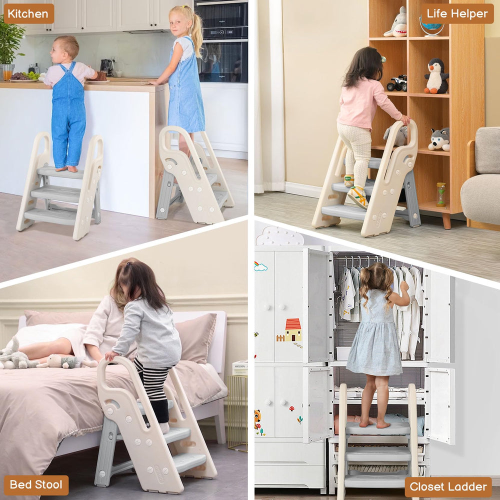Onasti toilet training stool supports independent visits with stability