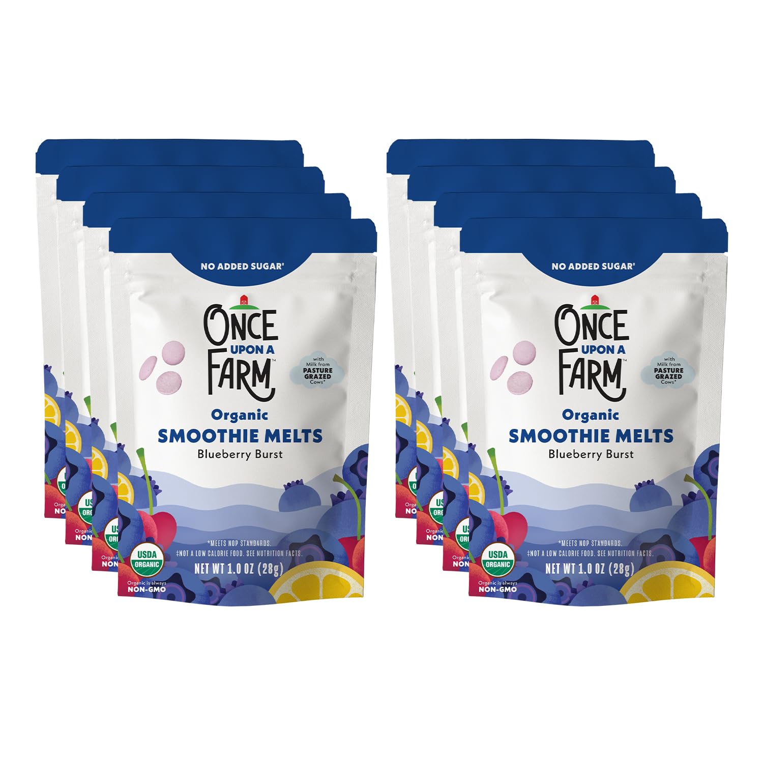 Once Upon A Farm blueberry-burst-melt pack—on-the-go kids snack in a resealable bag