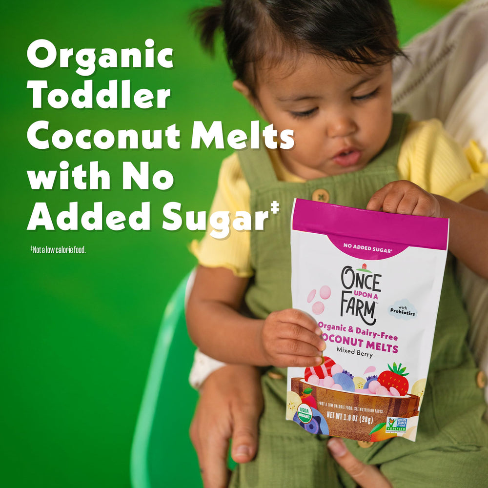 Once Upon a Farm on-the-go snack in pantry-safe bag