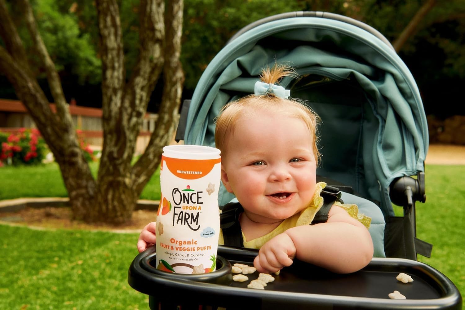Once Upon a Farm puffs avocado-oil-ingredient emphasizes clean, minimally processed fats for little tots.