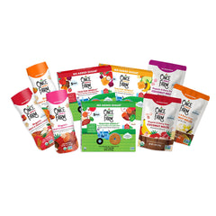 Once Upon a Farm Strawberry Banana Coconut Melts—dairy-free toddler snack for on-the-go.