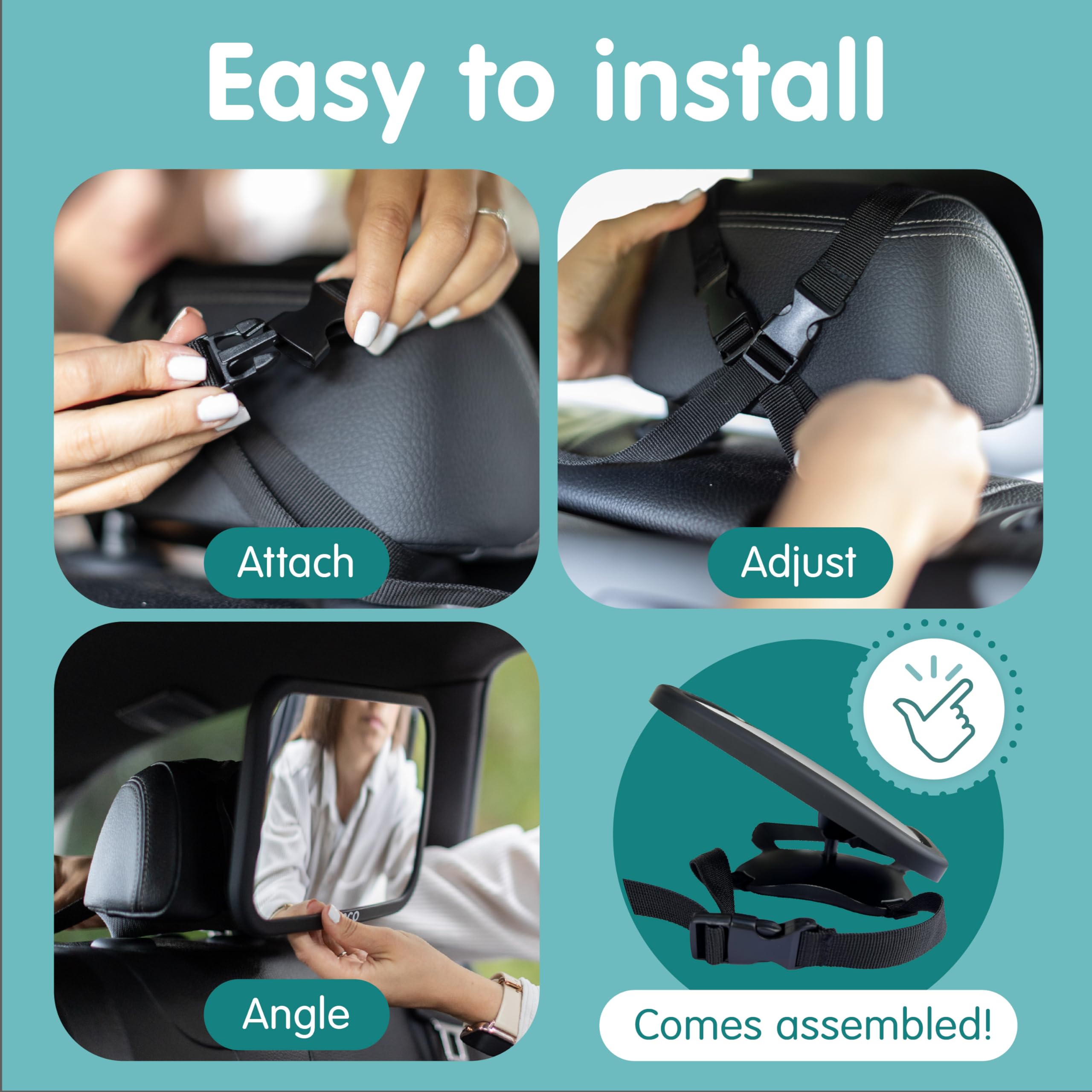 Onco baby backseat travel bundle supports easier, calmer car trips.