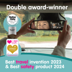 Onco Baby Car Mirror features shatterproof construction for a safe, stable daily use.