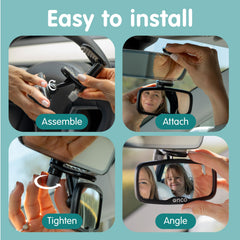 Onco shatterproof baby mirror offers durable visibility on bumpy rides.