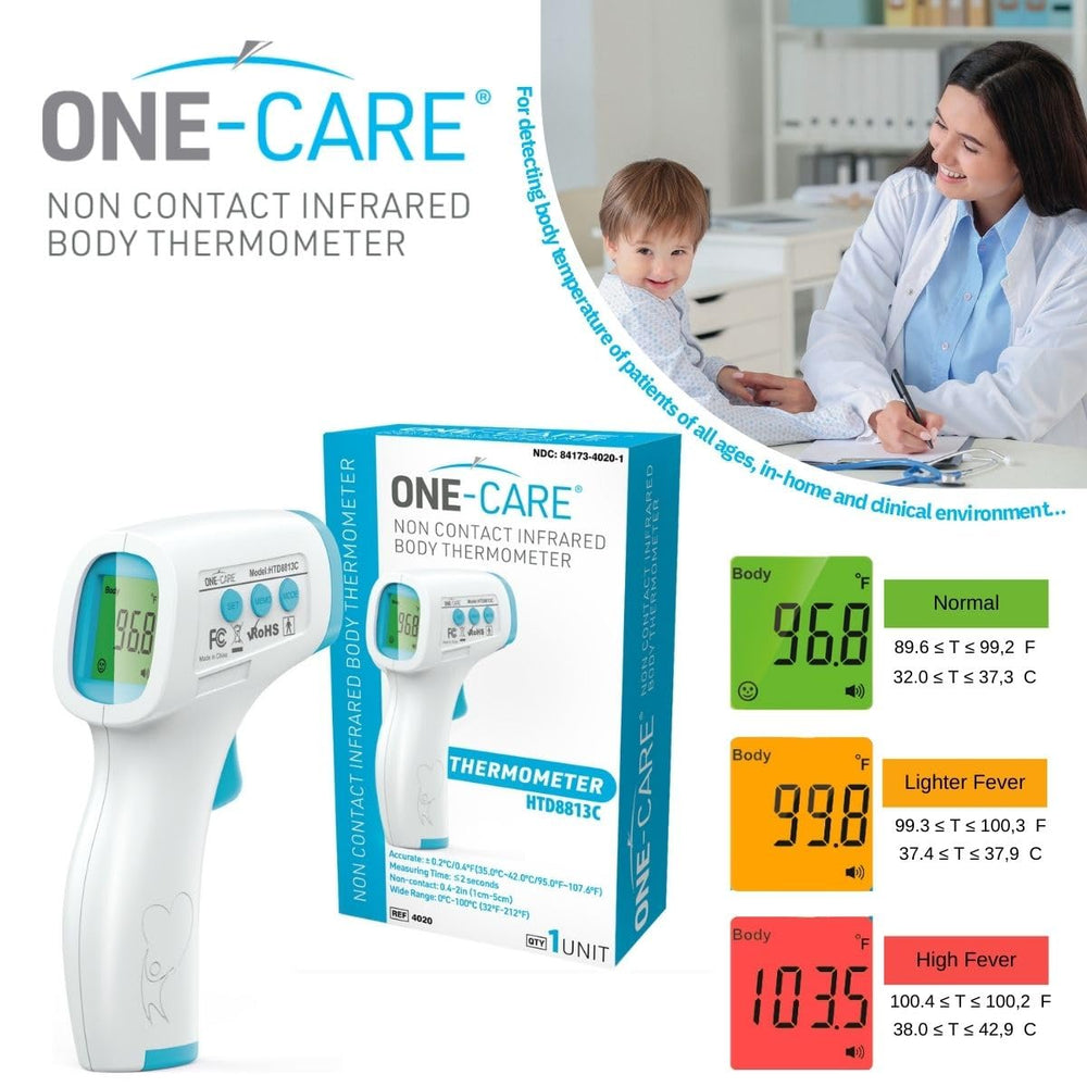 ONE-CARE HTD8813C large display enables quick temperature visibility.