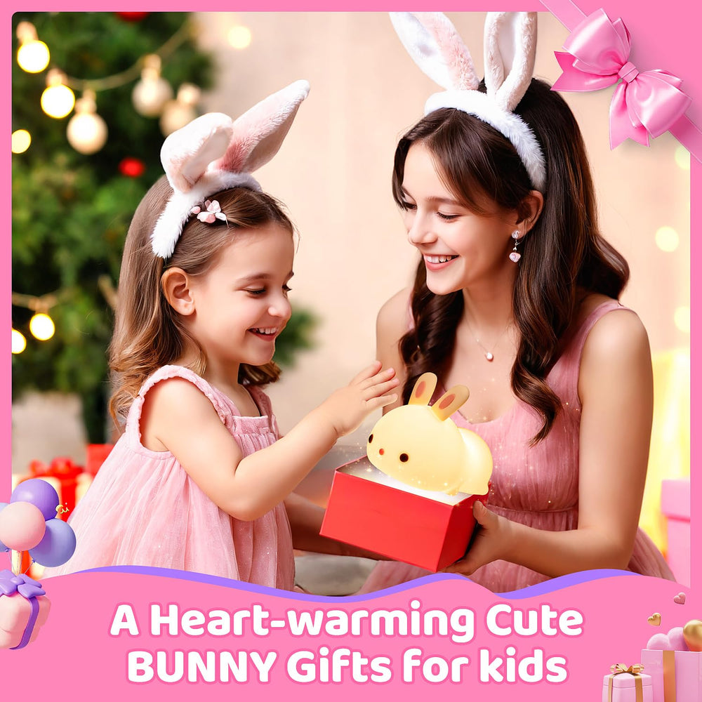 One Fire Bunny Night Light features 4 color modes for ambience.