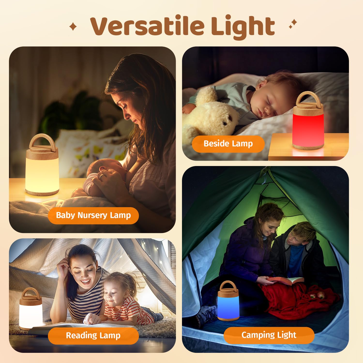 One Fire Egg Light ambient glow creating a calming nursery atmosphere