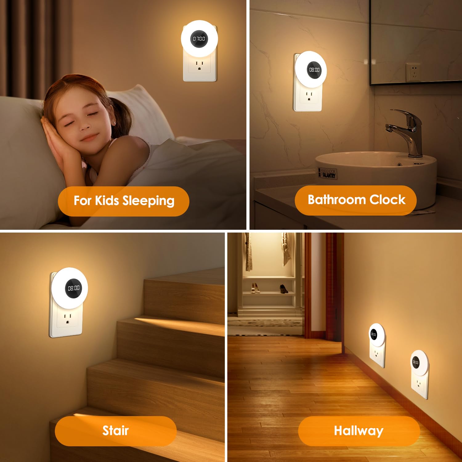 One Fire energy-efficient nightlight saves power during nightly use.