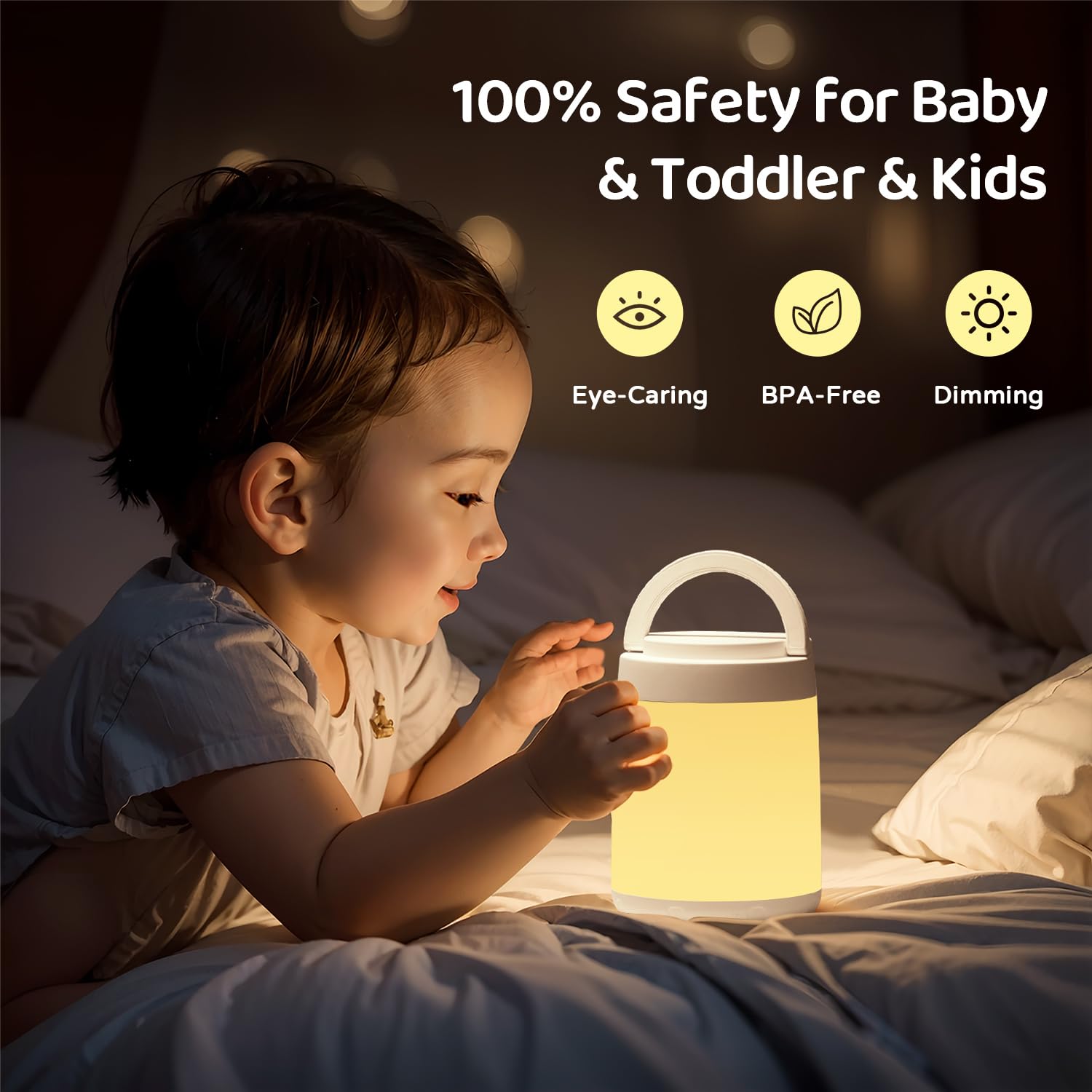 One Fire nursery night light suitable for bedtime reading in nursery