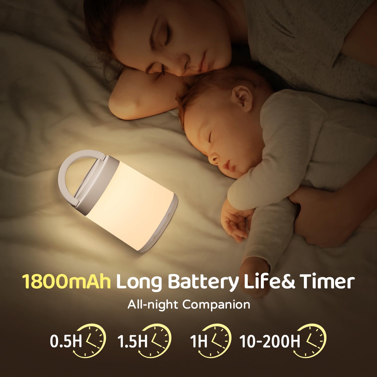 One Fire Night Light rechargeable via USB-C delivers cord-free operation