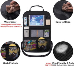 ONE PIX tablet sleeve shown holding devices up to 11 inches for travel entertainment.