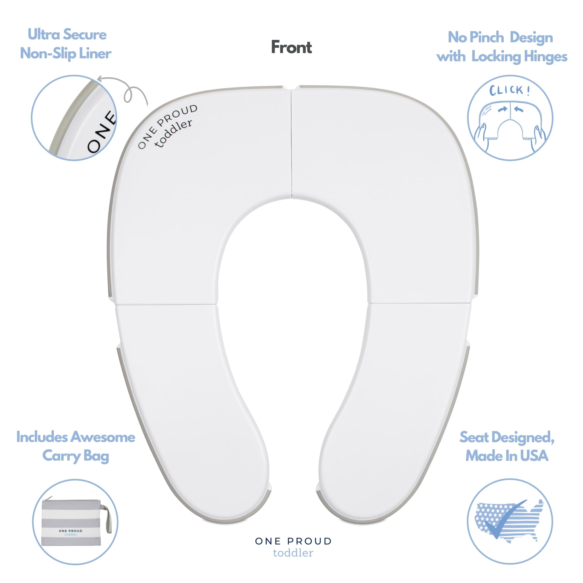 One Proud Toddler clean-design surface wipes clean easily after use.