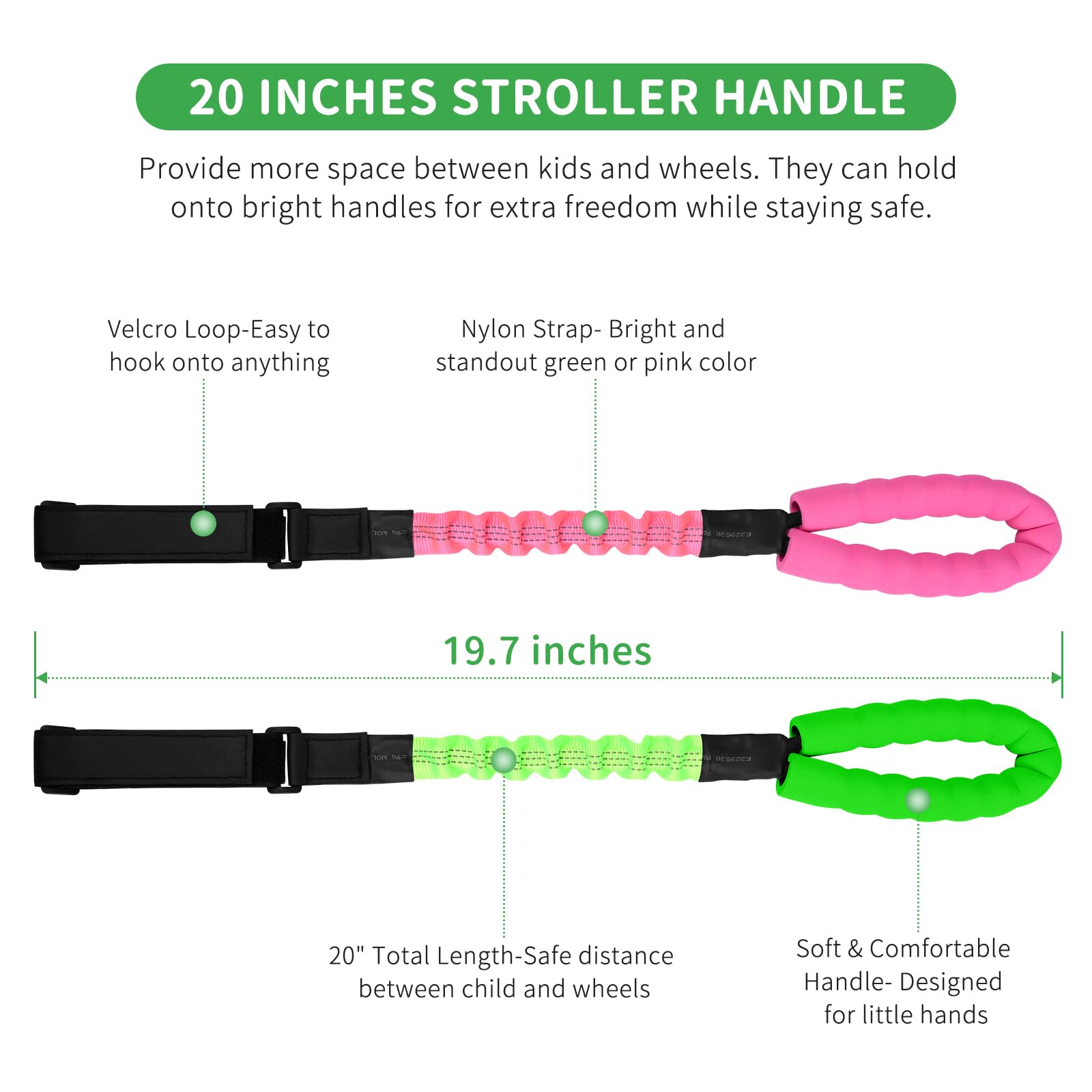 ONEDONE color options like green and pink offer easy spotting