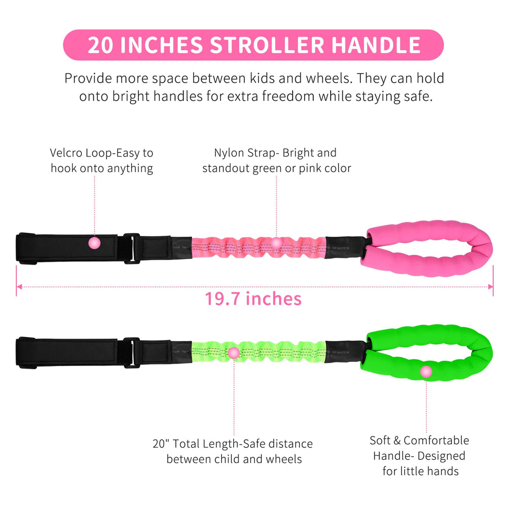 ONEDONE travel-essential-stroller-handle is perfect for zoo trips, airports, and shopping trips.