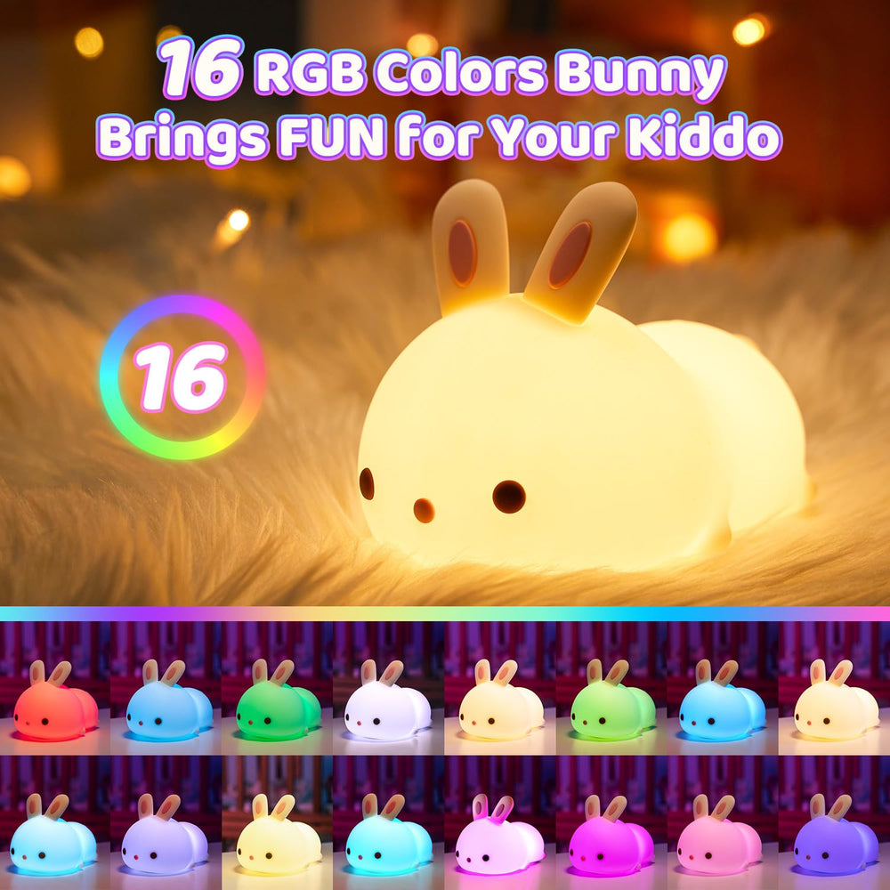 One Fire kawaii-room-decor-bunny-lamp adds charming decor with a gentle glow.