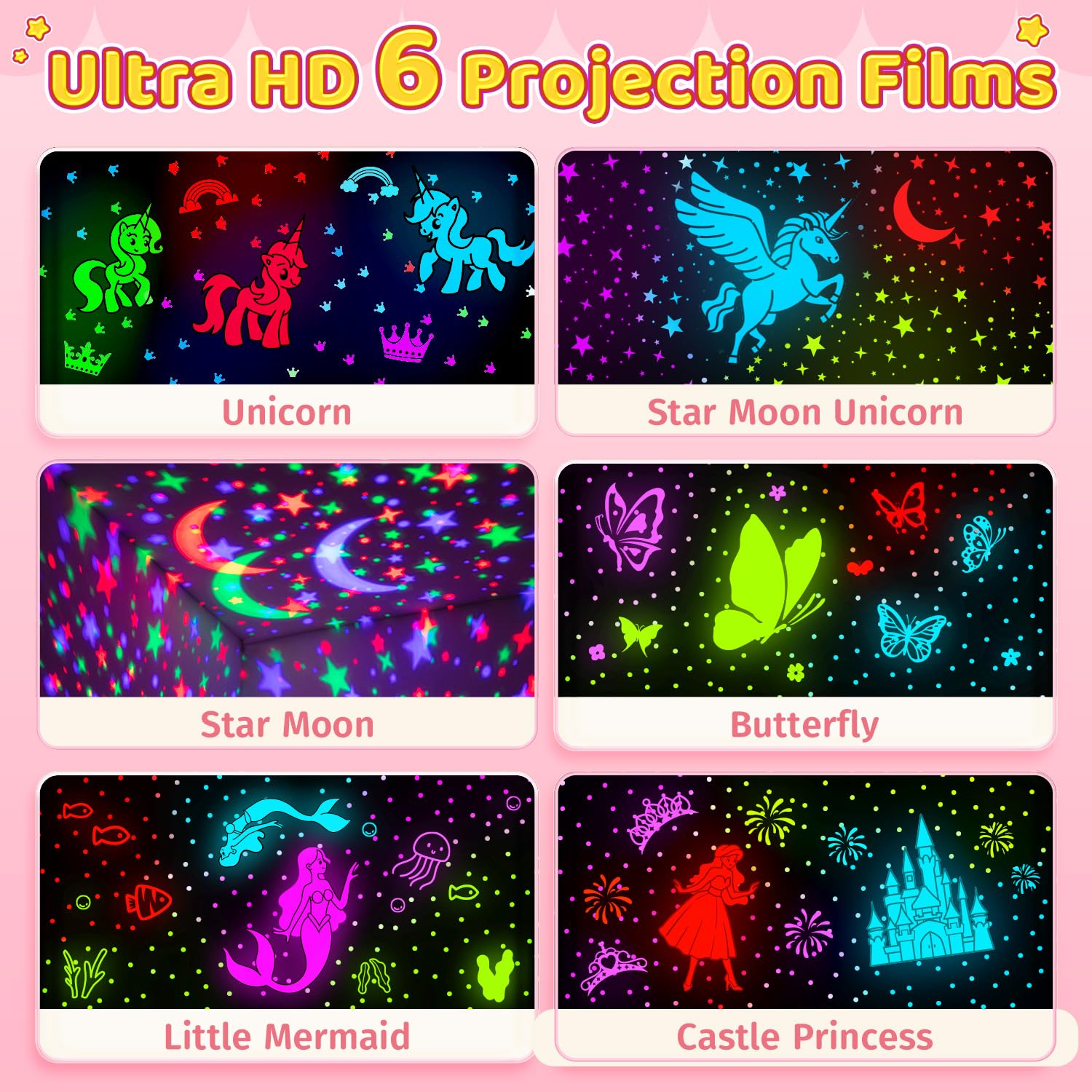 One Fire princess mermaid toy light complements girl's night routine and decor.