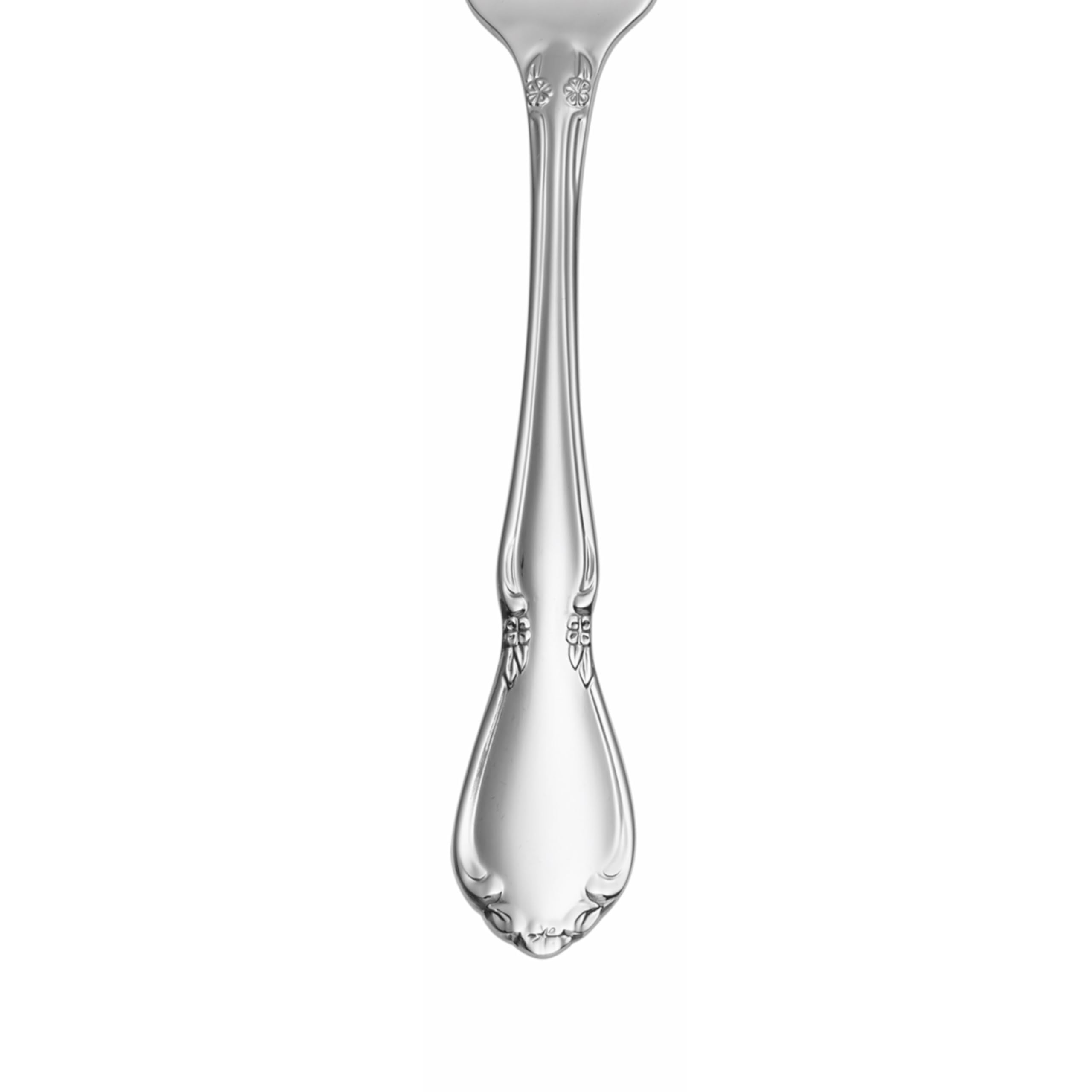 Oneida Chateau flatware pattern details with floral scrolls