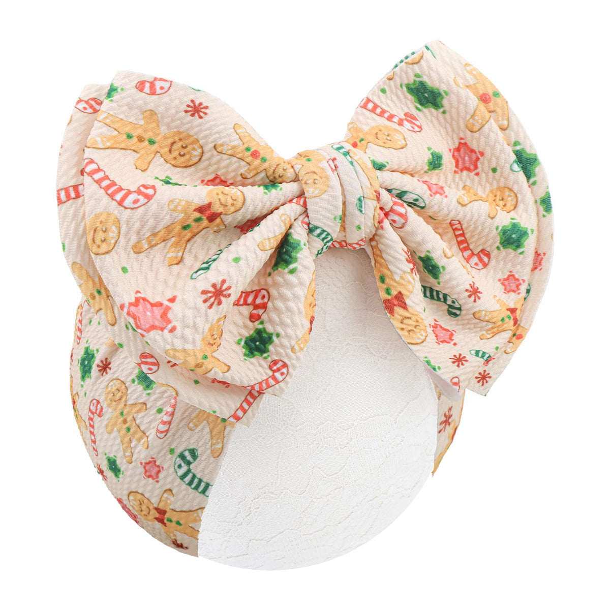 ONENINEDREAM 7'' headband bow in pink adds festive charm for holiday outfits and photos