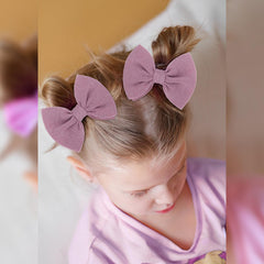 ONENINEDREAM pink-wine hair clips for infants, toddlers, and kids during daily activities.