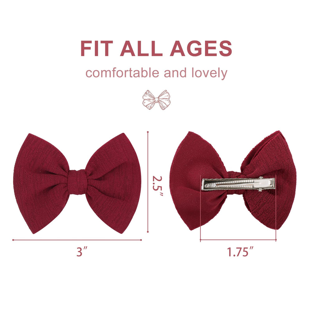 Reliable alligator clips keep bows in place through playtime and outings.