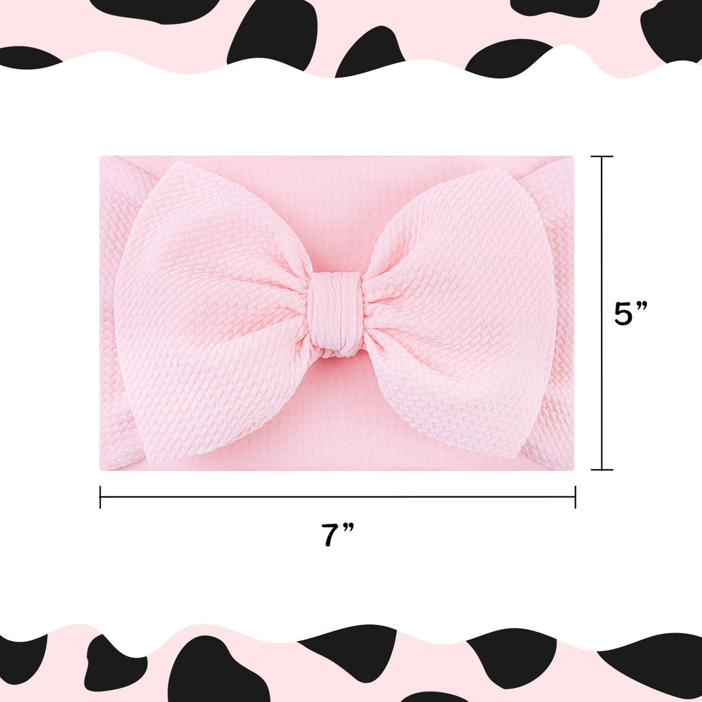 ONENINEDREAM baby headband showcases cow print with versatile daily wear appeal.