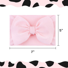 ONENINEDREAM baby headband showcases cow print with versatile daily wear appeal.