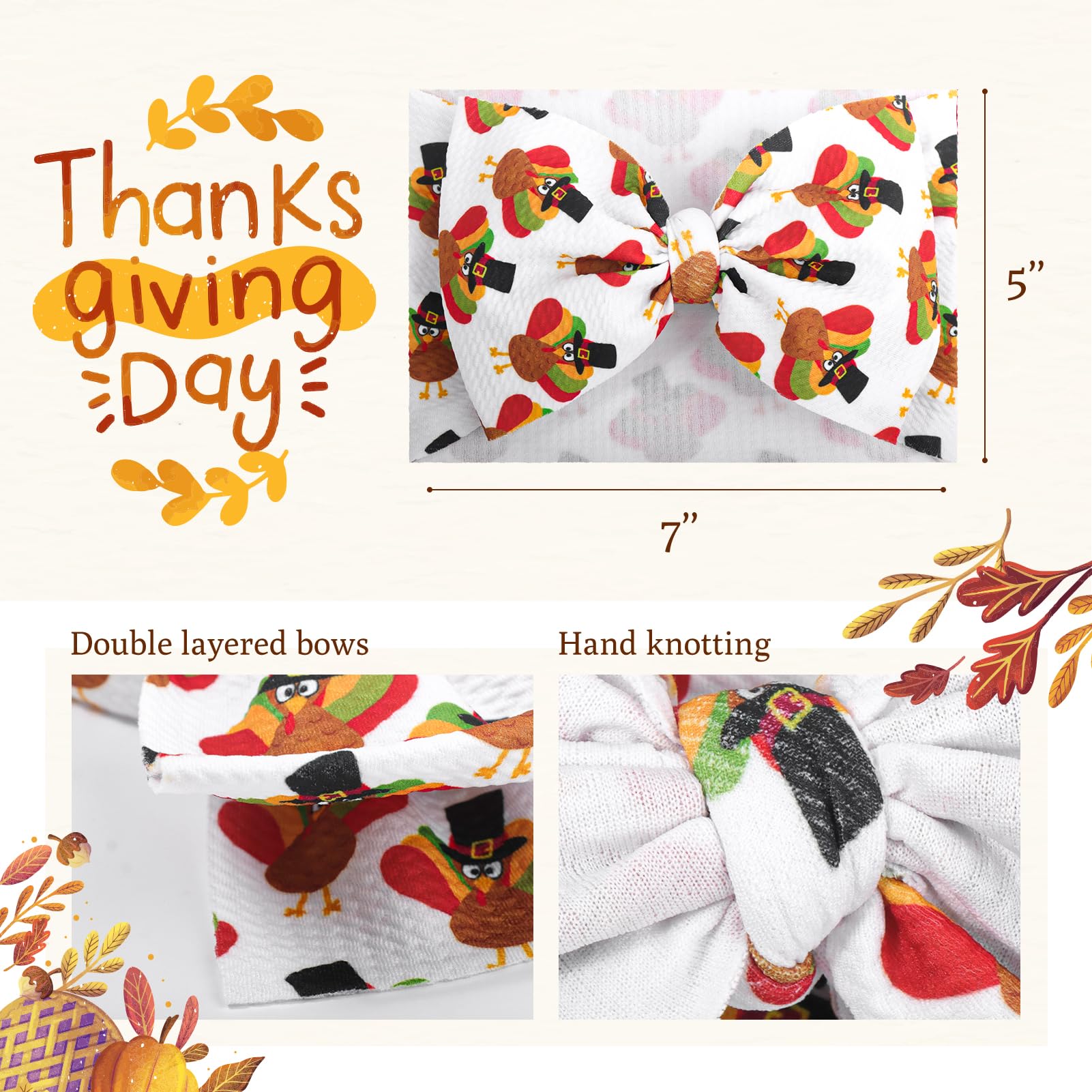 ONENINEDREAM baby headband one-size fits infant and toddler.